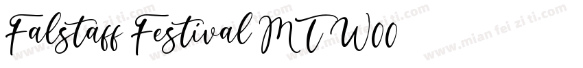 Falstaff Festival MT W00字体转换
